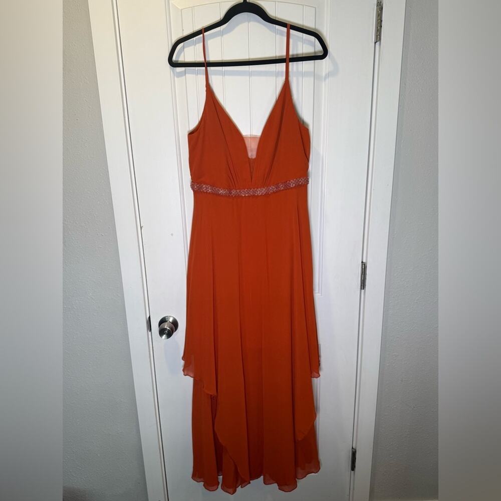 Ever Pretty Orange Embellished Formal Dress size 14